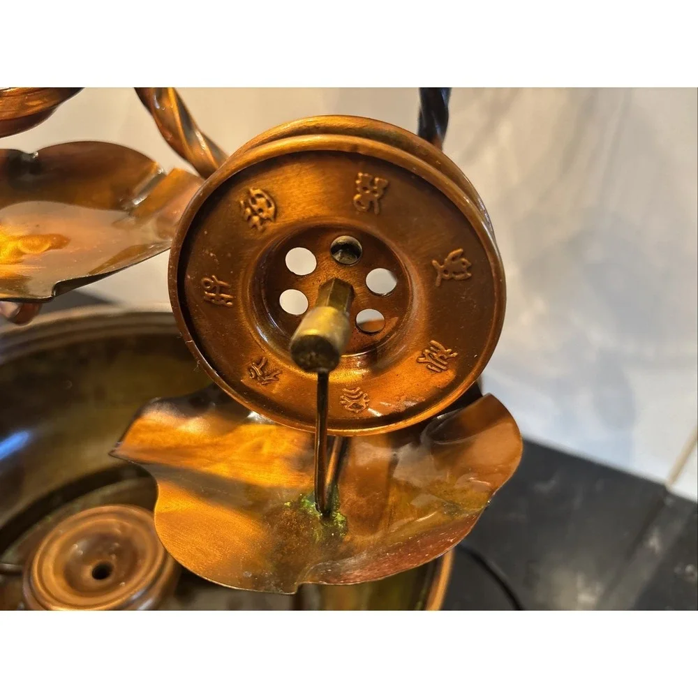 Copper Water Wheels Fountain & Lamp- Feng Shui Sphere